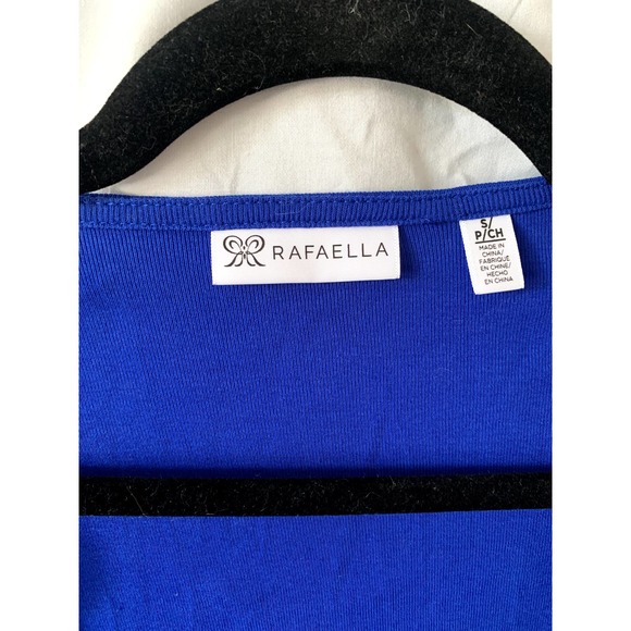 Rafaella Blue Cardigan Beaded Stone Detail Petite Small Cobalt Open Front - Picture 5 of 6